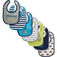 thumbnail image 4 of Hudson Baby Infant Boy Cotton Bibs 7pk, Hedgehog, One Size, 4 of 4