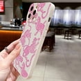 thumbnail image 4 of Pink Leopard Print Pattern Phone Case For iPhone 16 15 Pro Max 14 13 12 11 XS XR 7 8 Plus SE 2020 Shockproof Soft Silicone Cover, 4 of 5