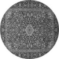 thumbnail image 1 of Ahgly Company Indoor Round Medallion Gray Traditional Area Rugs, 4' Round, 1 of 1