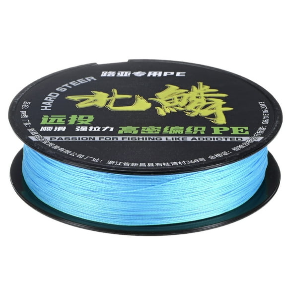 Uxcell Braided Fishing Line, 109 Yards 0.32mm Dia Abrasion Resistant Colored Fishing Line 8 Strand Zero Stretch [Blue]