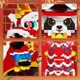 thumbnail image 4 of SKQIT Lion Dance Panda Building Blocks Set, 1235PCS Micro Mini Building Blocks for Adults, Panda Toys for Adult, 4 of 7