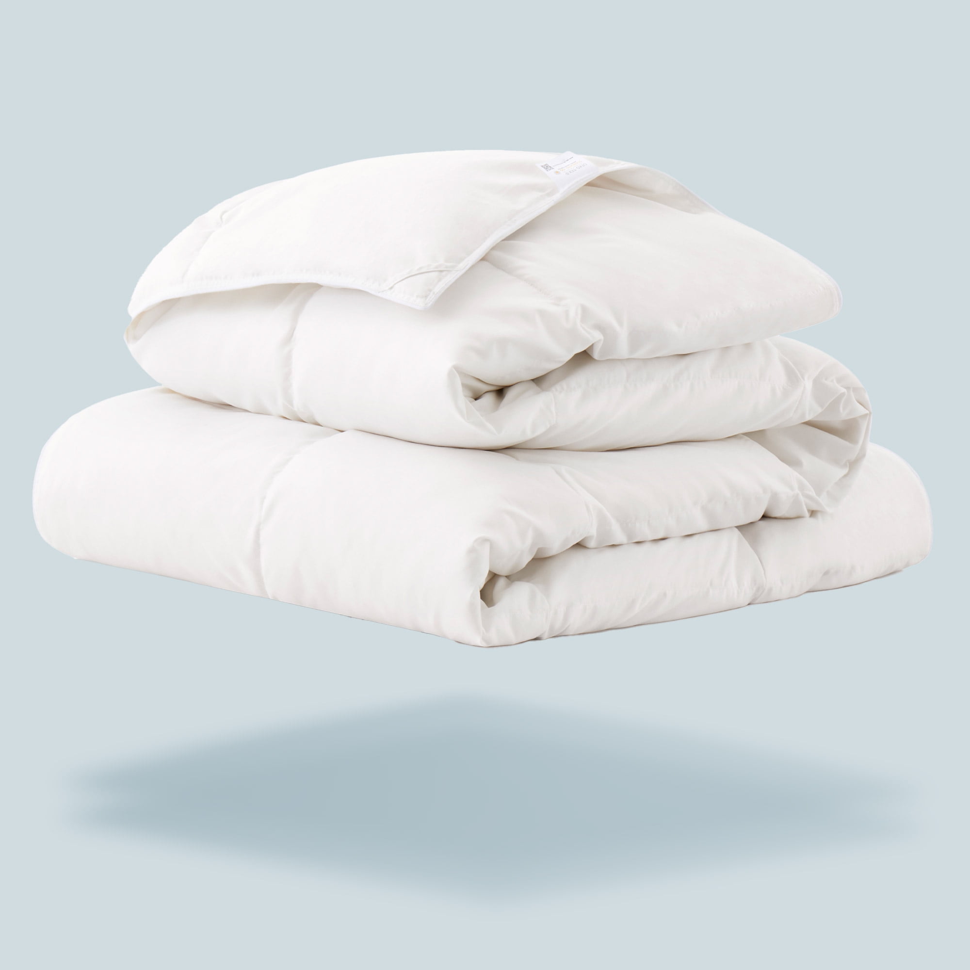 Puredown Lightweight 75% White Down Comforter, Cotton Cover, Twin ...