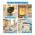 thumbnail image 4 of Music Park 3D Wooden Puzzle Sweet Home Music Box Hands Craft Miniature Dollhouse Kits Gifts for Christmas, 4 of 8