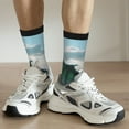 thumbnail image 6 of KLL Cloud Sky Green Dragon Print Cool Socks Men's Women's Crew Socks Funny Crazy Novelty Stockings, 6 of 6