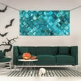thumbnail image 2 of Pofeuu Square Glass Mosaic Print Colorful Yard Festival Banner Sign Party Outdoor & Indoor Party Decoration Banne Festival Yard Sign-Small, 2 of 8