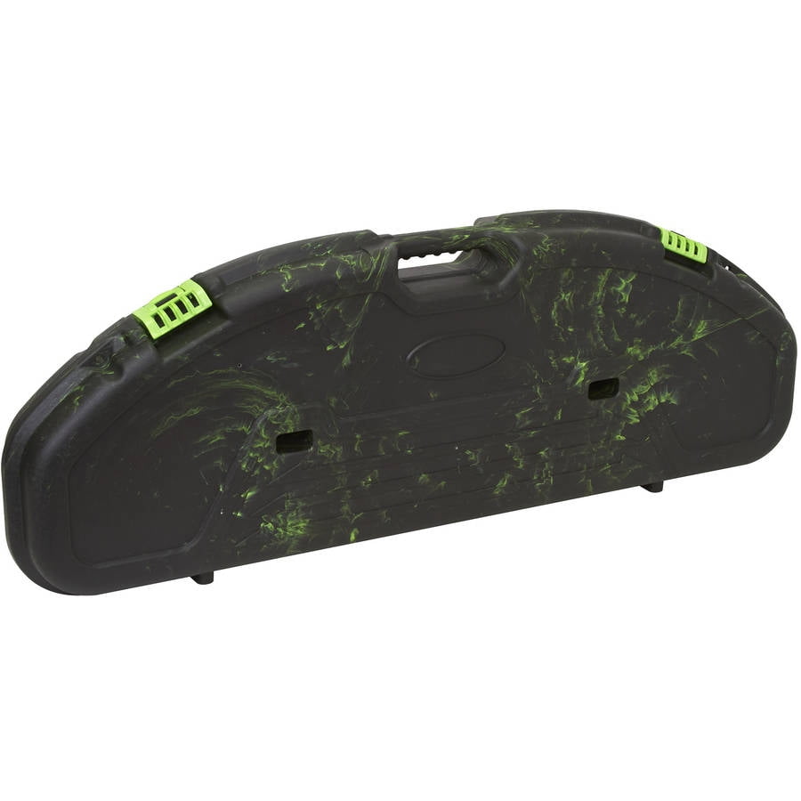 Plano Ultra Compact Bow Case, Black with Green Swirl