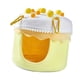 thumbnail image 2 of Cama nido para loros, periquitos, cama acogedora para clima frío, accesorios para jaulas colgantes Amarillo y blanco, 2 of 7