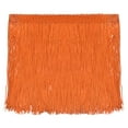 thumbnail image 1 of 10 Yardas 6 Cinta Fleco Cadena Adorno Borla Costura Encaje Adorno Fleco Poliéster Cinta para Manualidades Costura Ropa, Rojo Naranja, 1 of 6