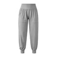 thumbnail image 3 of Lmueinov Leggings with Pockets for Women High Waisted Tummy Control Yoga Pants Elastic Wide Waistband Casual Joggers for Daily Workout Loungewear S-3XL, 3 of 7