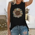 thumbnail image 2 of Fridja Women Letters Printing Sleeveless O-Neck Vest Tank Shirt Tunic Blouse Tops, 2 of 4