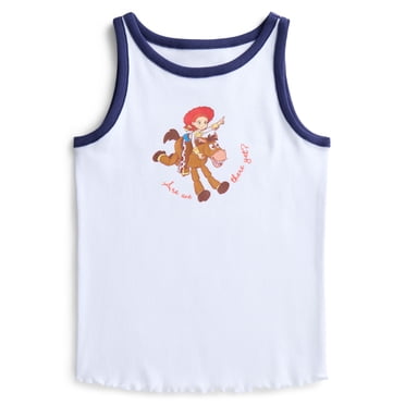 Toy Story, Girls' Ringer Graphic Tank Top, Are We Ready Yet, Sizes 4-16