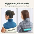 thumbnail image 2 of Heating Pad for Back and Cramps Relief, 2.2lb Weighted Heating Pads for Neck and Shoulders, Extra-Large Soft Electric Pad with 4 Heat Settings, Auto-Off, Gifts for Women Men Mom Dad, 22" x 19", 2 of 7