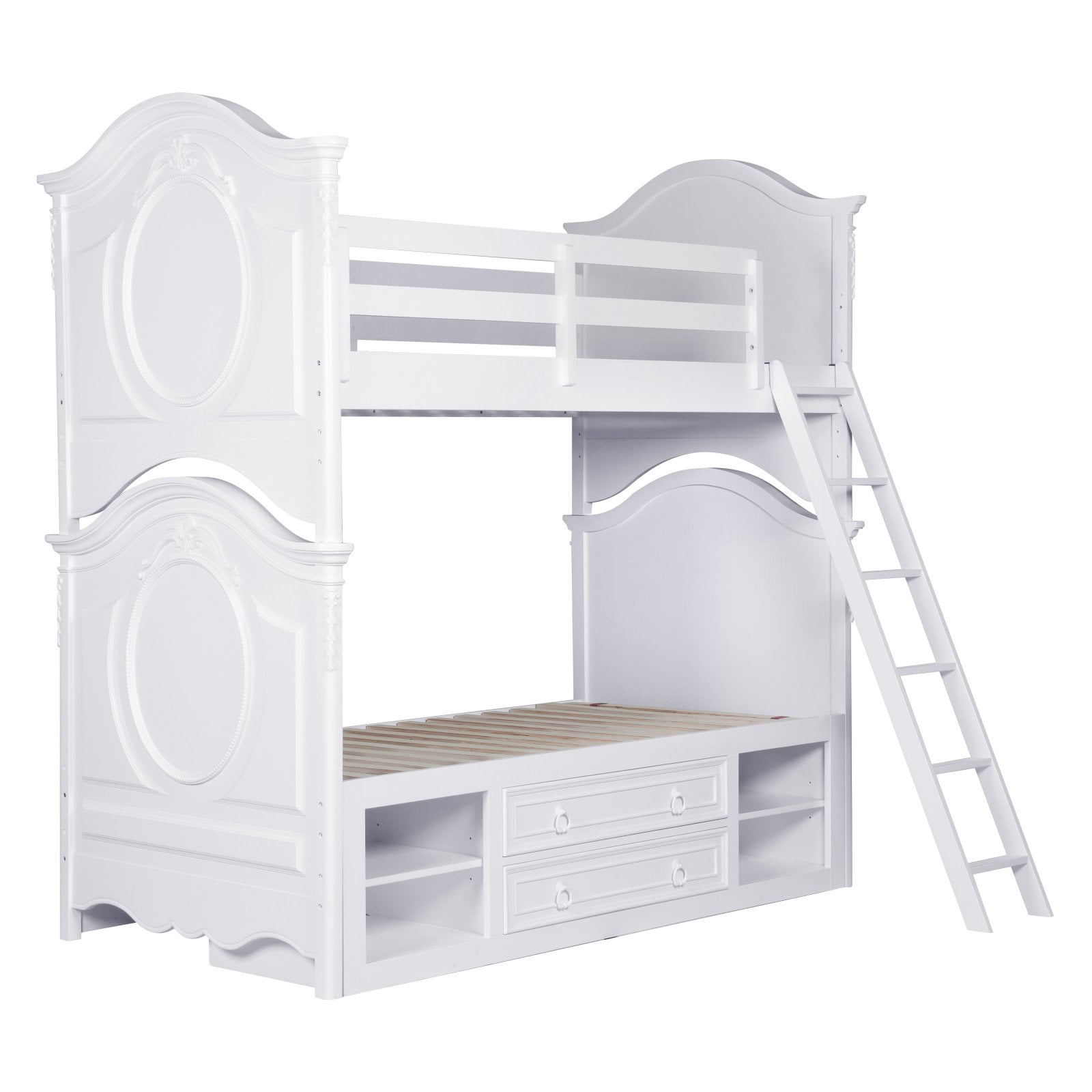 Sweetheart Twin Over Bunk Bed White Com