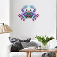 thumbnail image 4 of Conjunto familiar de decoración de pared de caballito de mar multicolor para patio y baño Púrpura, 4 of 8