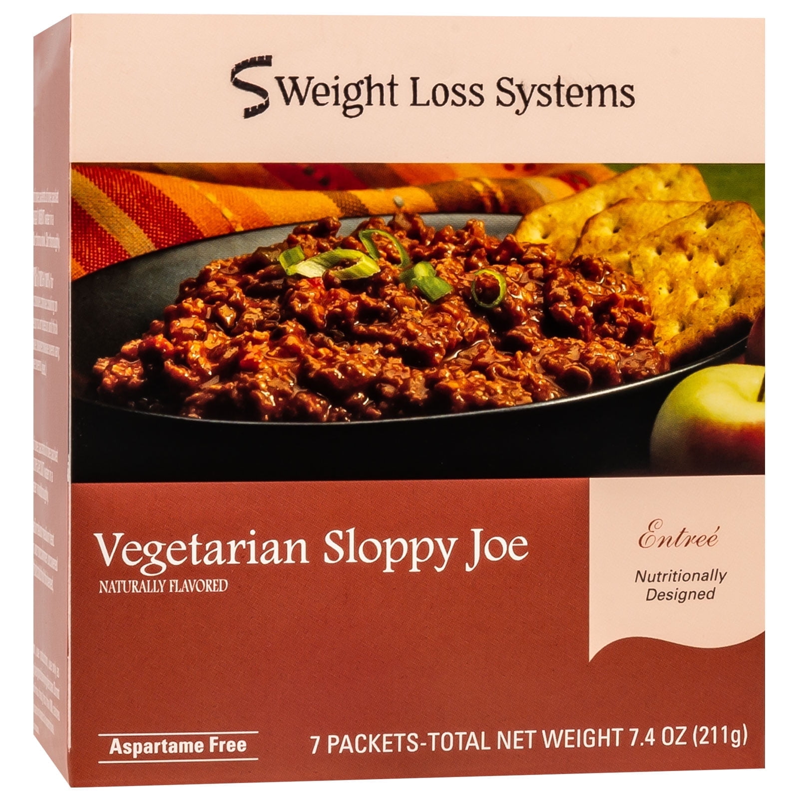 Weight Loss Systems - Vegetarian Sloppy Joe - High Protein - Low Calorie - Low Fat - Kosher - 7/Box