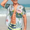 thumbnail image 7 of Kll Men'S Hawaiian Shirt Short Sleeve Button Down Beach Shirts-Turtle And Sea Life, 7 of 7