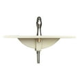 thumbnail image 5 of Luke Bathroom Sink 23.62" W White Porcelain Drop In Sink w/Chrome Over Brass Faucet and Sink Drain| Renovators Supply - Pack of 2, 5 of 9