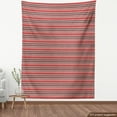 thumbnail image 4 of Ambesonne Ethnic Fabric by the Yard Upholstery, Wavy Lines Tribal Motifs Art, 3 Yards, Dark Pink and Pale Yellow, 4 of 5