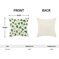 thumbnail image 2 of St Patricks Day Pillow Covers 18x18 Inch Set of 2 for Watercolor Green Clover Decor Throw Pillows Spring Nature Plant Shamrock Outdoor Decorative Cushion Cases for Couch Bed Decorations, 2 of 6