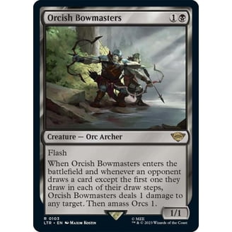 orc deck mtg commander Sauron, the Dark Lord LotR THE RING TEMPS YOU AMASS ORCS Magic Mtg Cus –  CommanderComplete main image 0