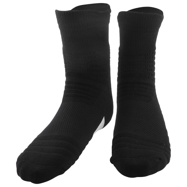 Calcetines deportivos de baloncesto para hombre, calcetines transpirables en tubo, transpiración, toalla gruesa, parte inferior, color blanco