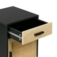 thumbnail image 4 of Finnhomy Tall Nightstands Set of 2 with Rattan Decorated Doors, 4 of 5