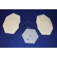 thumbnail image 5 of Mylar 4" Hexagon (Side to Side Measurement) 51 Piece Set - Quilting / Sewing Templates, 5 of 5