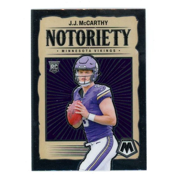 NFL 2024 Panini Mosaic Football Notoriety J.J. McCarthy #21 (Rookie)