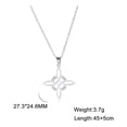 thumbnail image 5 of Collar Y Pulsera Nudo De Bruja  2 pcs, negro/plata, 5 of 5