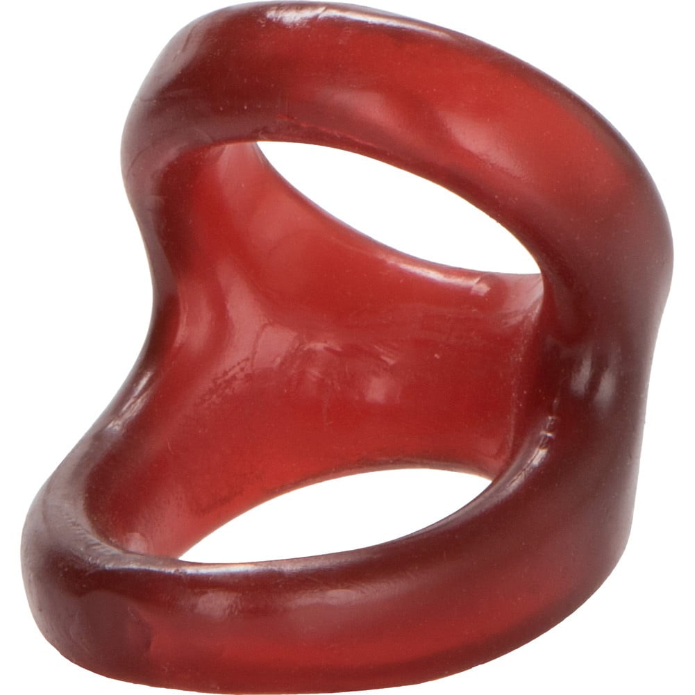 California Exotic Novelties COLT Snug Tugger Dual Support Ring for Stronger Erection, Red