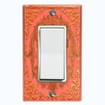 thumbnail image 1 of Metal Light Switch Plate Cover Elegant Red Crown Frame FRA017, 1 of 13