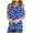 Blue, variant on Women's Summer Shirts Short Sleeve Tunic Strappy Cold Shoulder Tops Polka Dolt Pullover Fashion Casual Blouses (XL, White)