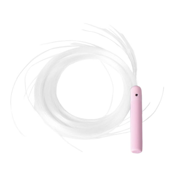 Látigos de fibra óptica LED, 7 colores brillantes, látigos de píxeles giratorios de 360 grados, juguetes para luz rosa