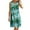 Green, variant on Plus Size Dresses for Curvy Women Women's Round Neck Sleeveless Gradient Tie Dyed Beach Dress