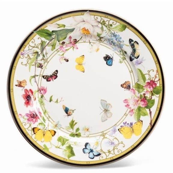 MDR Trading Inc. AB-27-SHANGRILA-CKPL_Q01 Butterfly Garden Plate