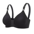 thumbnail image 3 of Button Underwear Womens Bra Middle Women Elderly Womens Bra Thin Style Without Steel Ring Front Button Style Summer Bra's Women Workout Bra Women Bras Wireless plus Size 2 Cup Push up Bra Strapless, 3 of 3