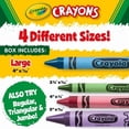 thumbnail image 3 of Crayola Craies de Cire Ultra-Nettoyants Lavables Grands, 16 Unités, Craies de Cire Lavables, 3 of 5