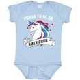 thumbnail image 3 of Inktastic Proud To Be an Americorn with Unicorn and Stars Boys or Girls Baby Bodysuit, 3 of 5