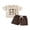 Coffee, variant on BemeyourBBs Toddler Baby Boy Summer Outfit Cute Infant Boys Clothes Animal Insect Print Short Sleeve T-shirt and Solid Shorts 2 Piece Set
