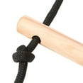 thumbnail image 4 of Wooden Swing Rope Ladder with 2 Hooks for Kids Climbing Obstacle Game Hanging Ladder for Swing Playground Play Set, 4 of 7