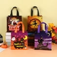 thumbnail image 4 of Luckky 1PCS Halloween Trick or Treat Bags, Halloween Tote Bags with Handles, Gift Bags, Multifunctional Non-Woven Halloween Bags for Gifts Wrapping, Trick or Treat, Halloween Party Supplies, 4 of 8