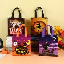 Halloween Non-Woven Bags With Handle, Small Halloween Tote Bags With Handles, Halloween Bag For Gifts Wrapping