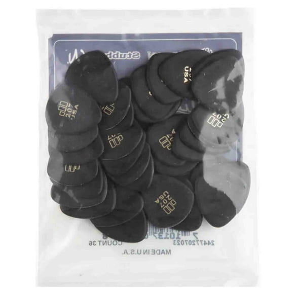 Dunlop JD Jazztone Large Round Tip Guitar Picks - Black - 36 Pack