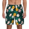 thumbnail image 2 of Goofa Tropical Fruit Printed Men's Swim Trunks Board Shorts Quick Dry Mens Swimming Trunks with Compression Liner,Breathable Fit Hawaii Beach Shorts-X-Large, 2 of 9