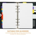 thumbnail image 4 of LEEYNEERLined Notebook Paper for Writing Smooth White Paper Compatible with A6 6Hole Binders 45 Sheets, 4 of 7