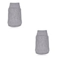 thumbnail image 2 of Methold Traje de suéter a rayas para mascotas pequeñas y medianas, abrigo de Animal para correr, chaqueta lavable de fibra acrílica, XS 2piezas, 2 of 6