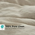 thumbnail image 2 of Simple&Opulence 100% Washed Linen Duvet Cover Set with Embroidered,King Size(104"x92"),3 Pieces Soft Farmhouse Comforter Set with Button Closure,1 Duvet Cover and 2 Pillowshams(Natural Linen), 2 of 8