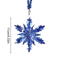 thumbnail image 6 of Car Charms for Rear View Mirror, Crystal Snowflake, Car Hanging Accessories, 4 in Faceted Blue, Winter Festive Accents, 2026 Dated, 1 Pc, 6 of 6