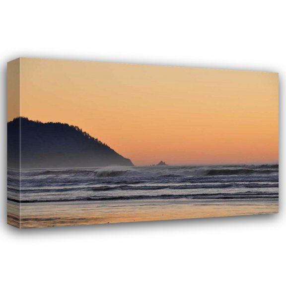 Logan Thomas 18x13 Gallery Wrapped Canvas Wall Art Titled - Ocean Sunset I
