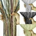 thumbnail image 5 of Hanging Beaded Curtains String Curtain Panels Door Fly Screen Room Divider Net-Colorful 2PC, 5 of 7